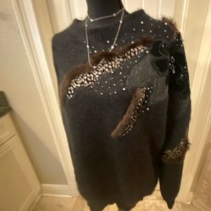 Alexa Grace Women's Black Sweater